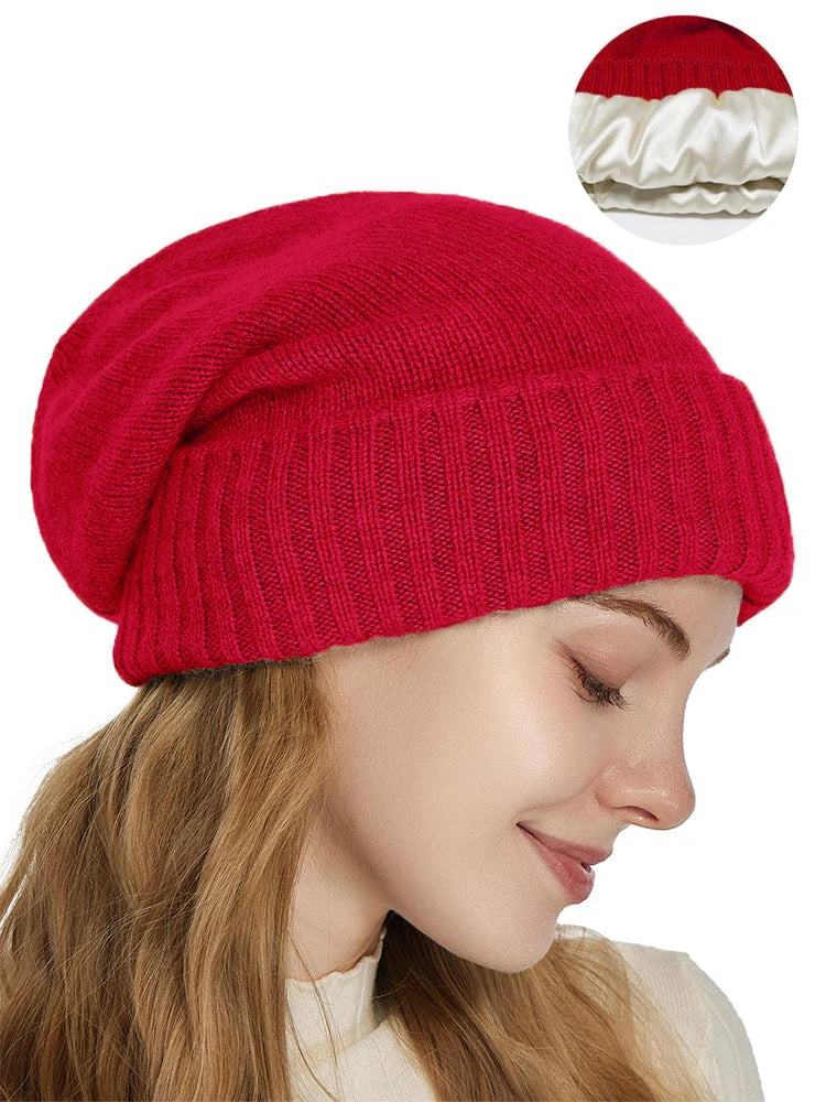The Alpine Satin | 100% Wool Satin-Lined Double Layer Beanie | Urban Caps NZ