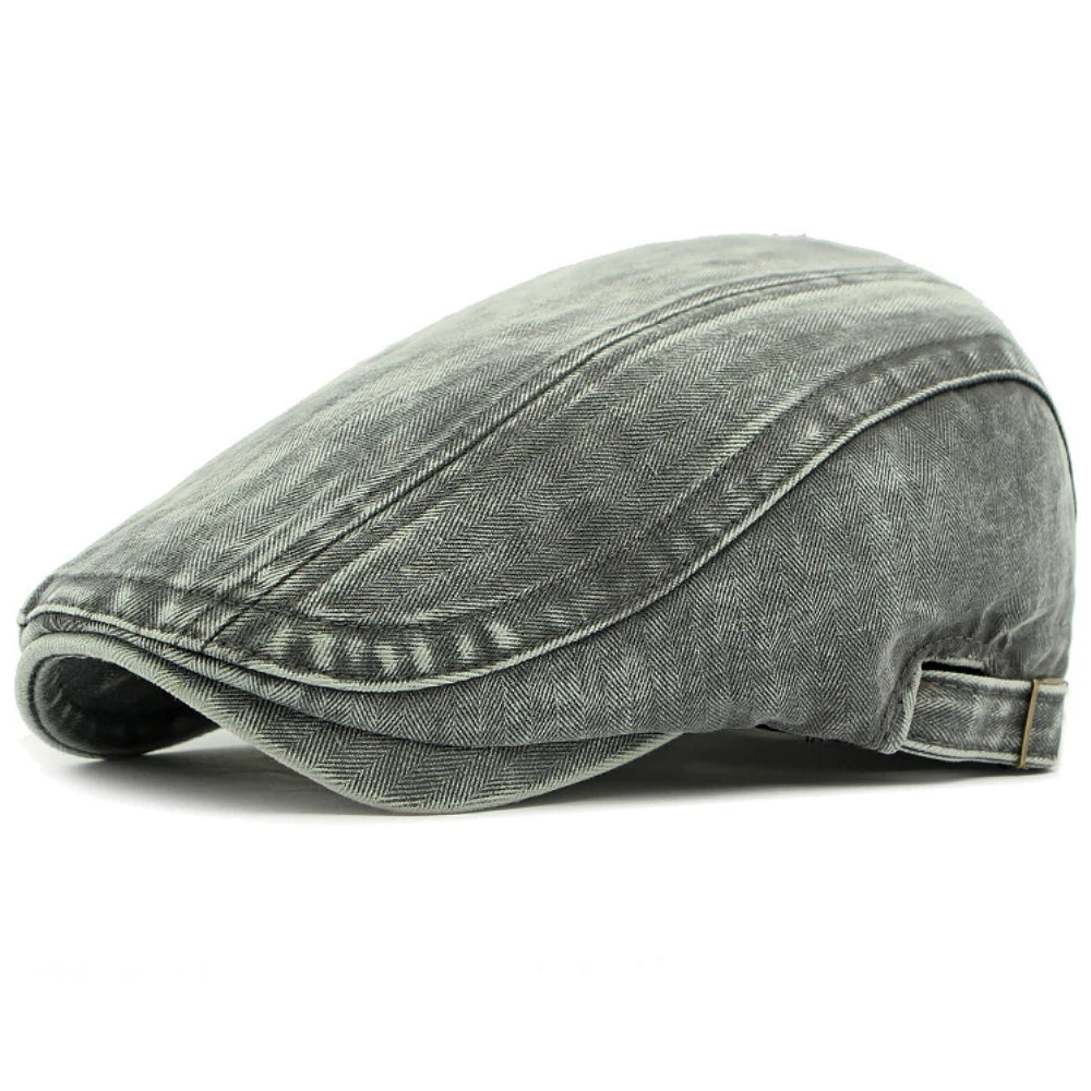 Henley Cotton Ivy Cap in Dark Grey