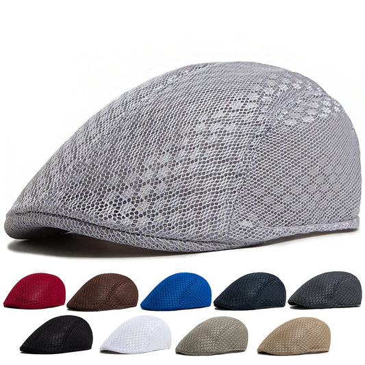 Solid Mesh Ivy Cap | Lightweight Country Flat Cap | Urban Caps NZ
