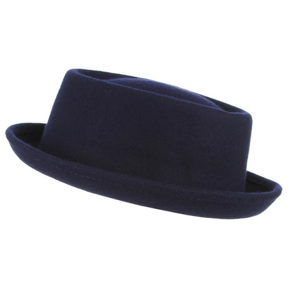 Paris Noir Wool Felt Pork Pie Hat | Urban Caps