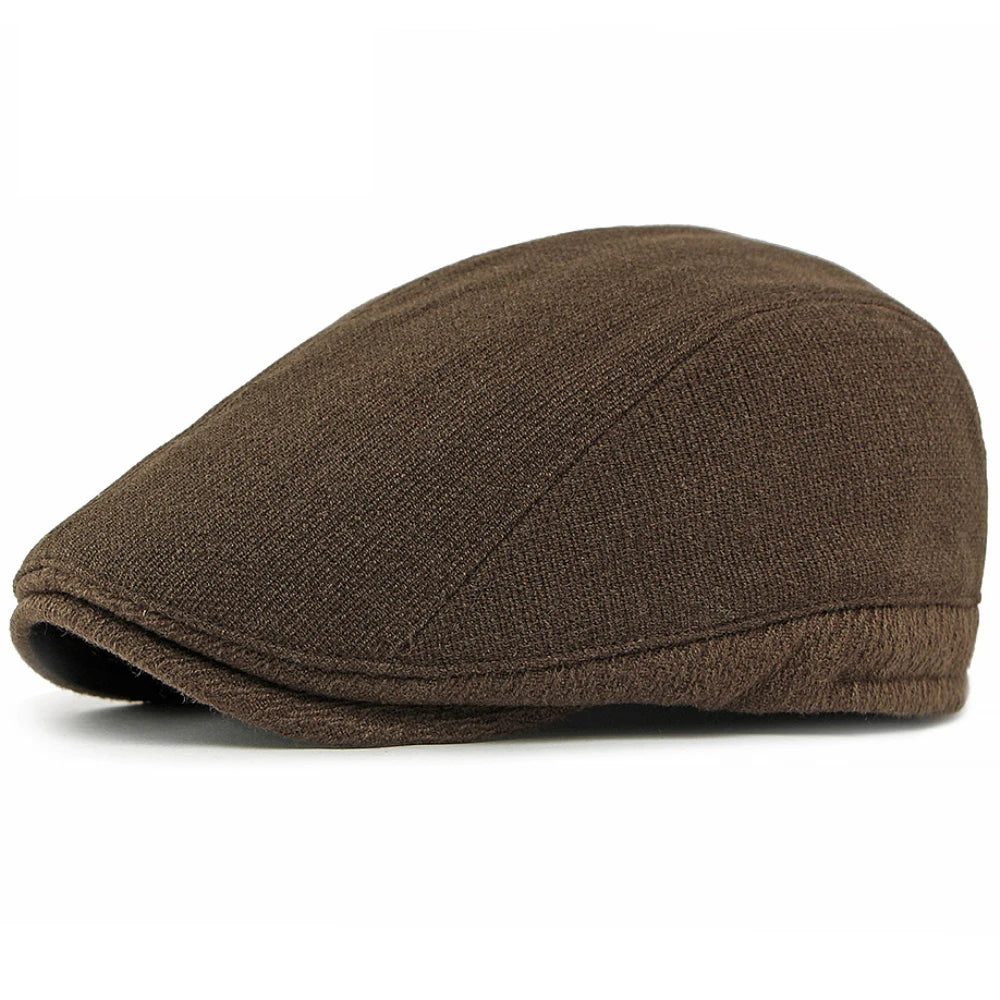 Shrewsbury Wool Artist Beret in Coffee