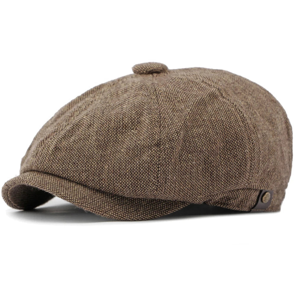 Southwark Patchwork Beret in Coffee