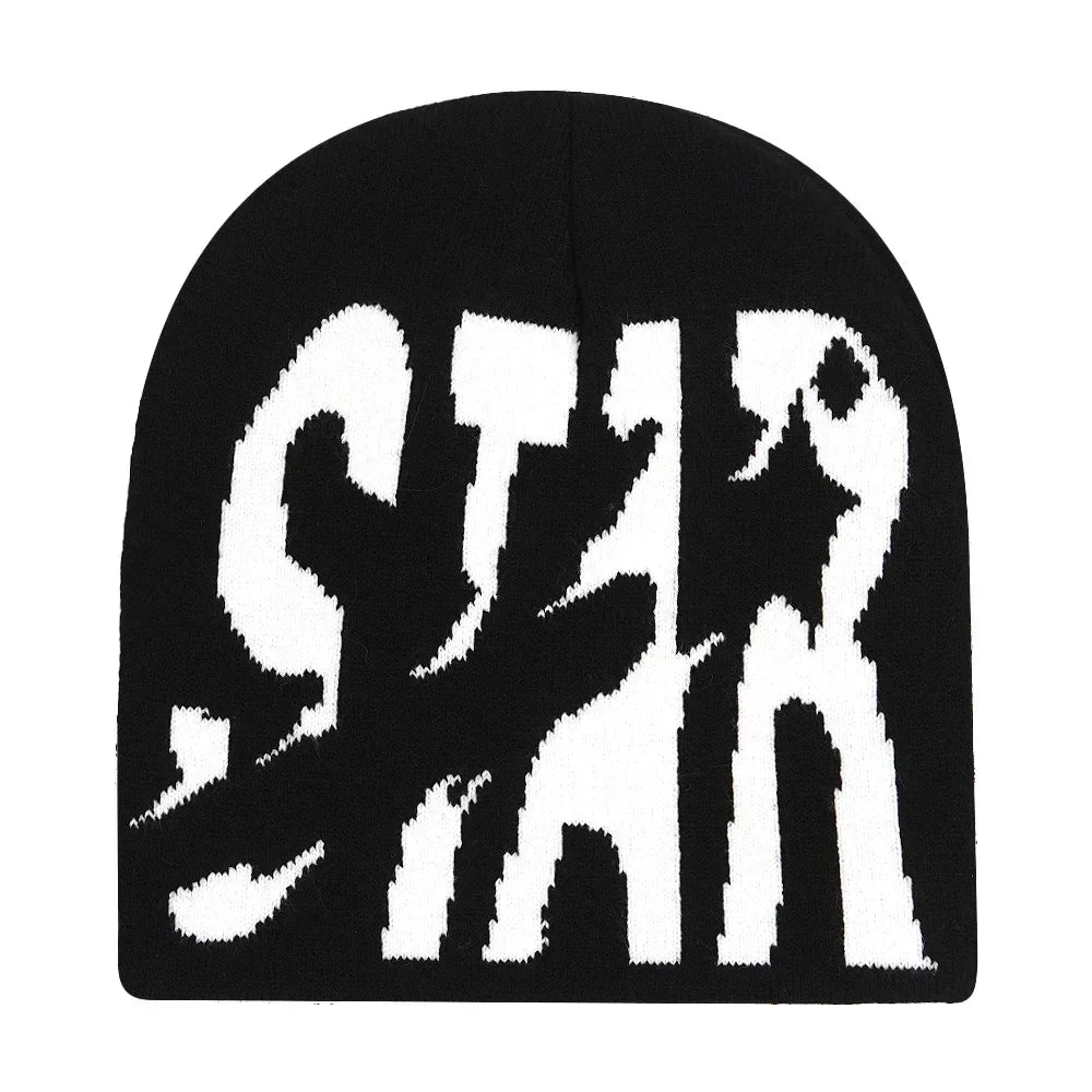 The Skullcap | Y2K Letter Knitted Hip Hop Beanie | Urban Caps NZ
