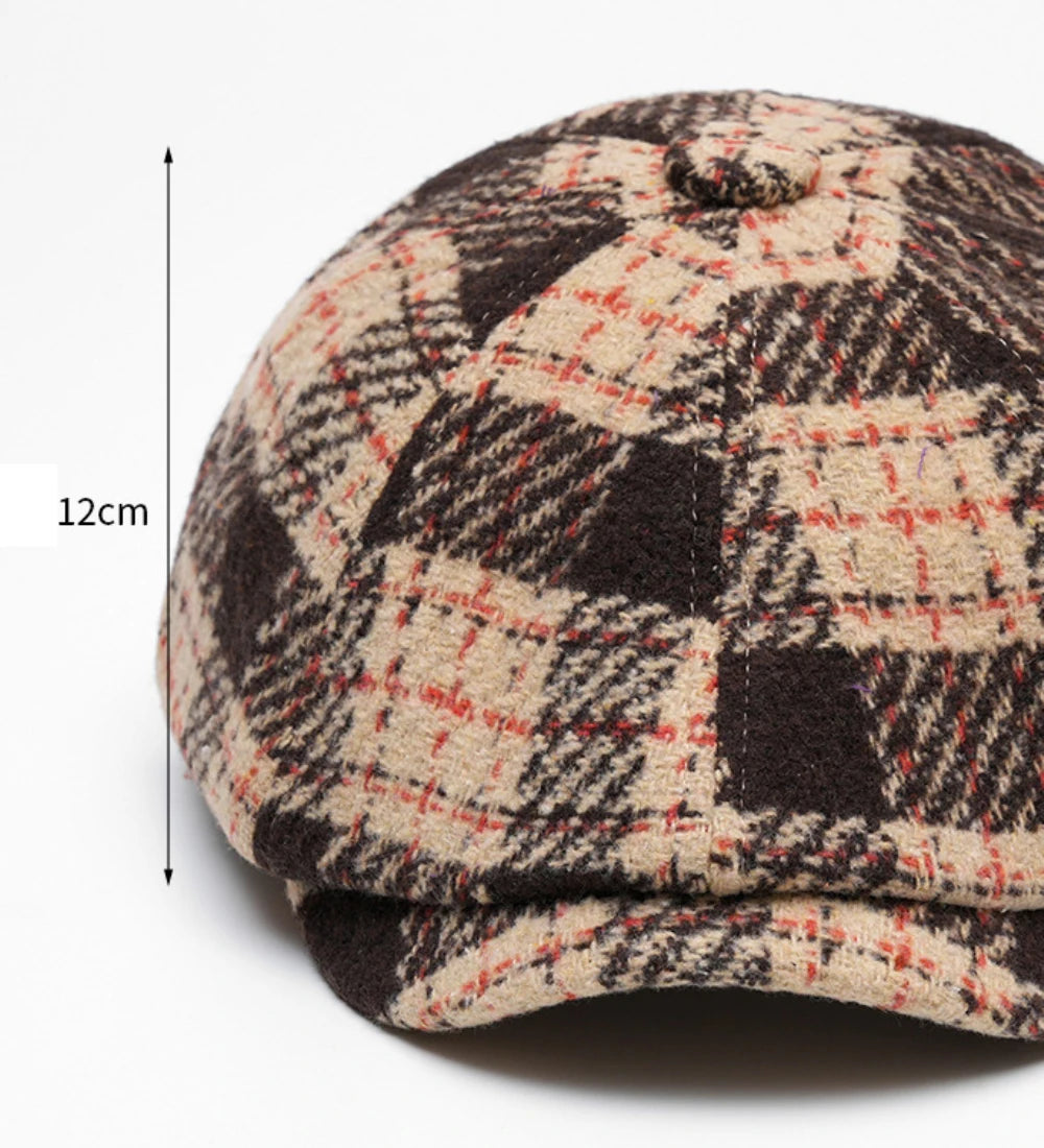 Bakewell Plaid Winter Beret