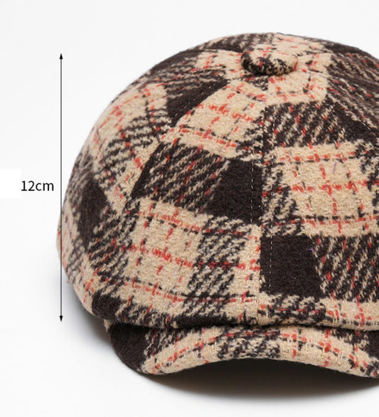 Bakewell Plaid Winter Beret
