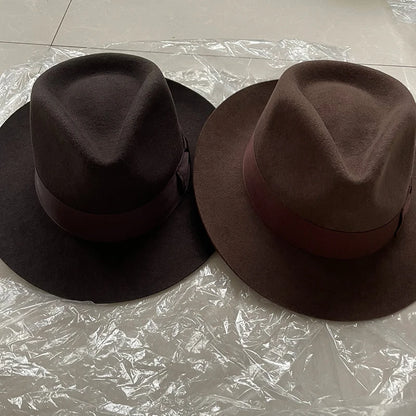 Wool Fedora Hat NZ – Wide Brim Felt Fedora with Satin Lining