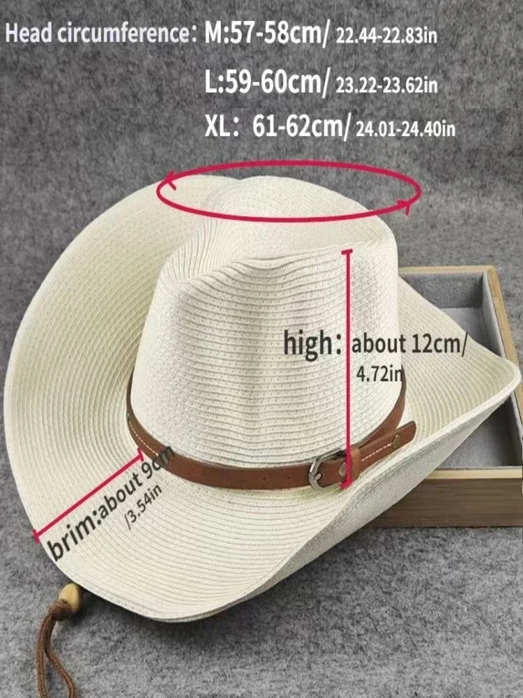 Drover Foldable Straw Cowboy Hat