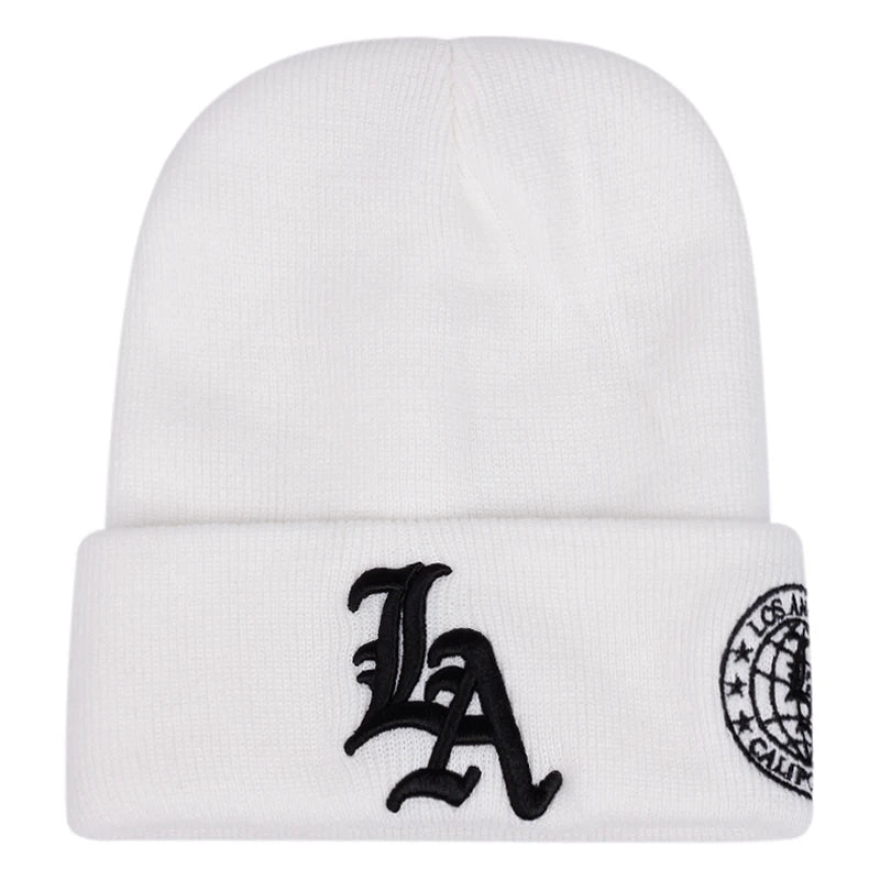 The LA Earth | Letter Earth Embroidery Hip Hop Beanie | Urban Caps NZ