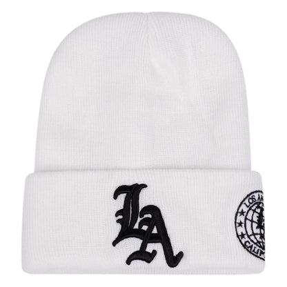 The LA Earth | Letter Earth Embroidery Hip Hop Beanie | Urban Caps NZ