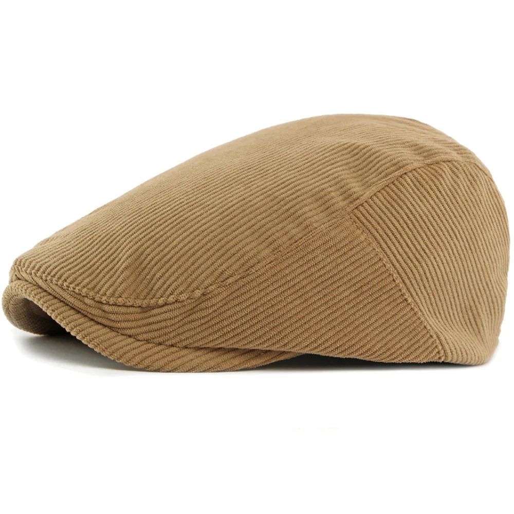 Pitlochry Wool Ivy Cap in Khaki