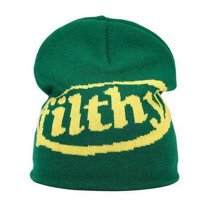 The Skullcap | Y2K Letter Knitted Hip Hop Beanie | Urban Caps NZ
