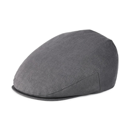 The Ravello | 100% Linen Herringbone Newsboy Flat Cap | Urban Caps NZ