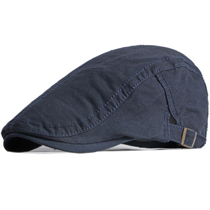 Sheffield Cotton Artist Beret in Navy Blue