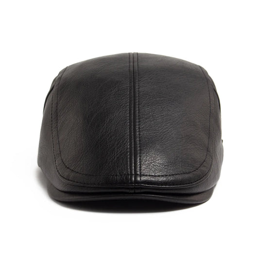 Premium Faux Leather Ivy Cap | English Winter Flat Cap | Urban Caps NZ