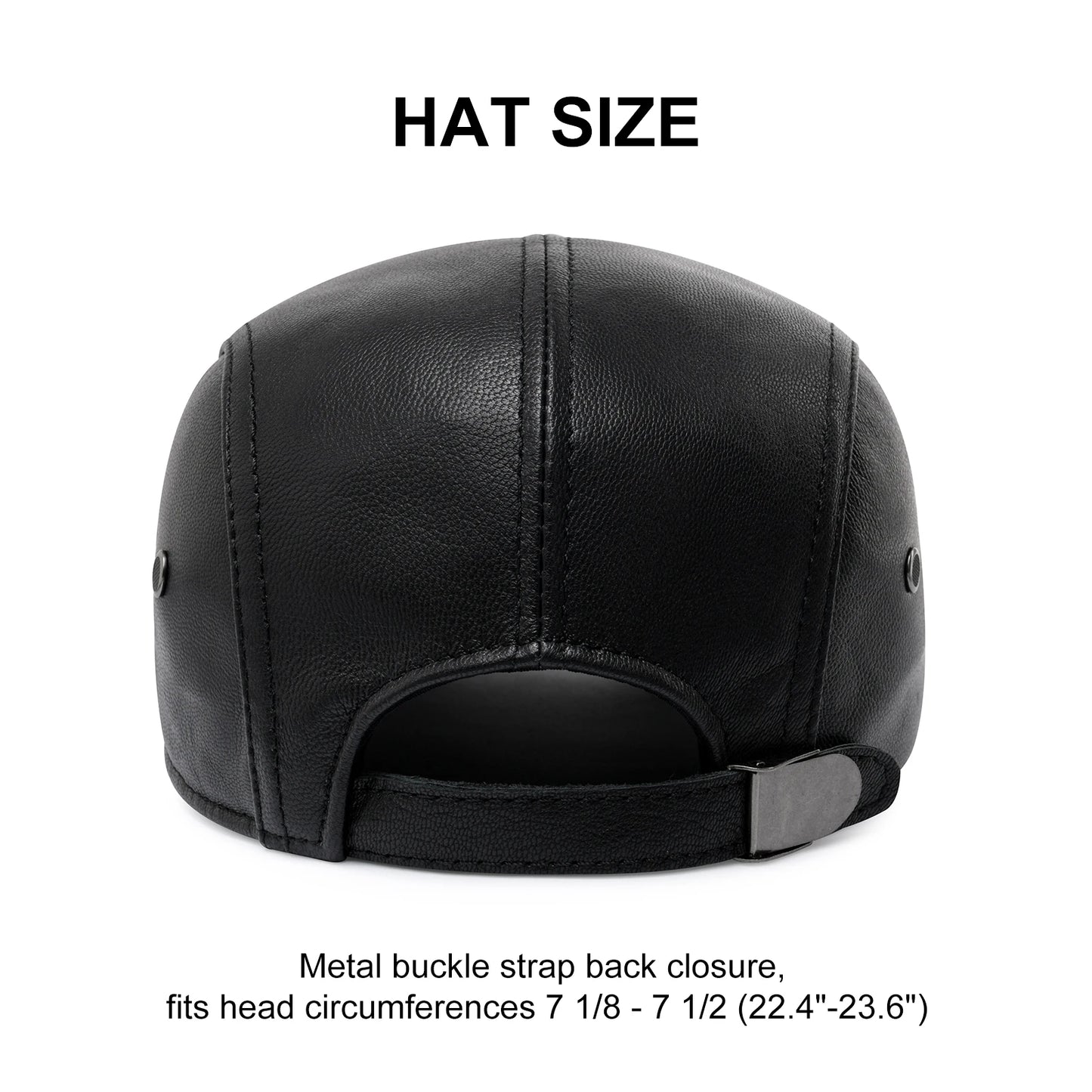 The Regent | Men's Genuine Leather Gatsby Ivy Newsboy Cap | Urban Caps NZ