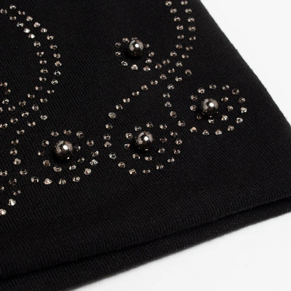 The Cristallo | Rhinestone Pearl Balaclava Beanie | Urban Caps NZ