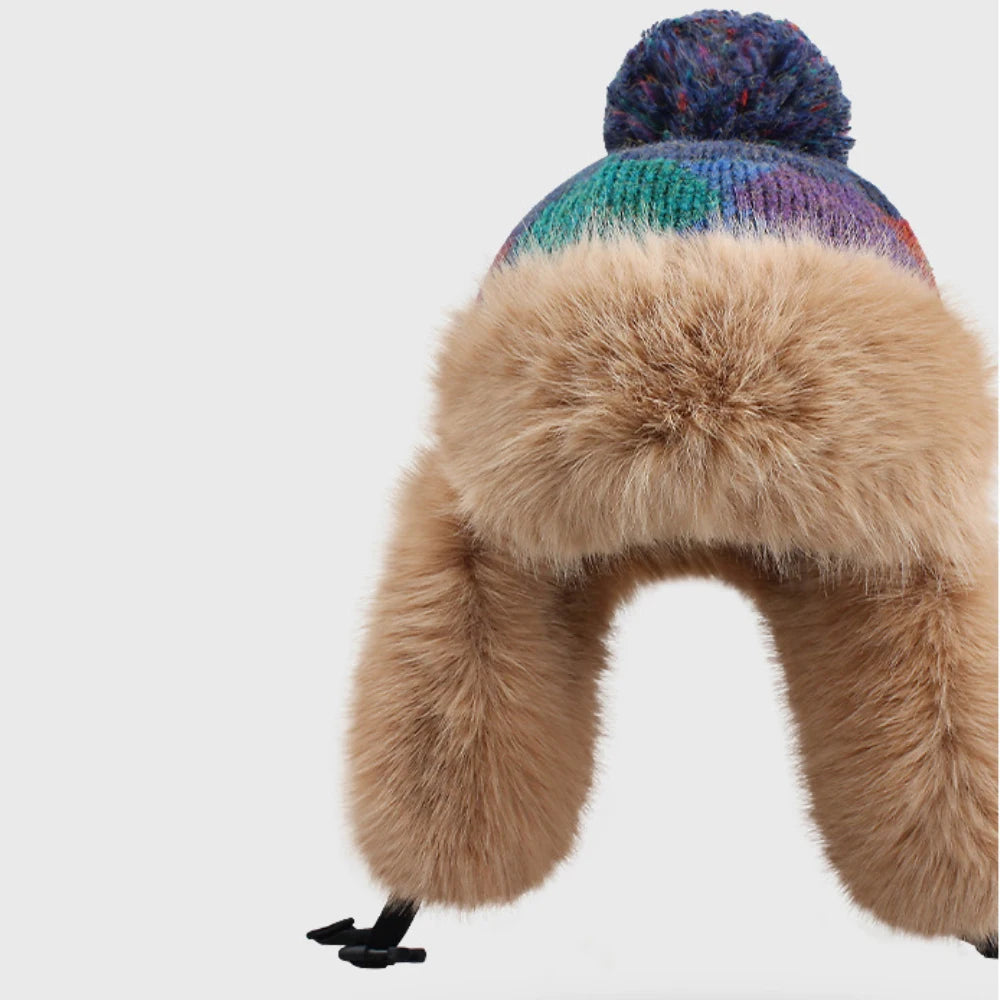 Svalbard Fluffy Fur Trapper Hat