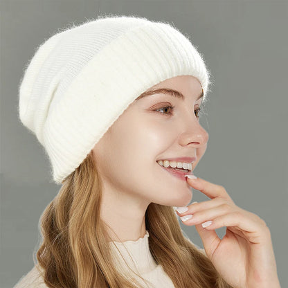 The Cashmere Cloud | 100% Wool Satin-Lined Slouchy Beanie | Urban Caps NZ