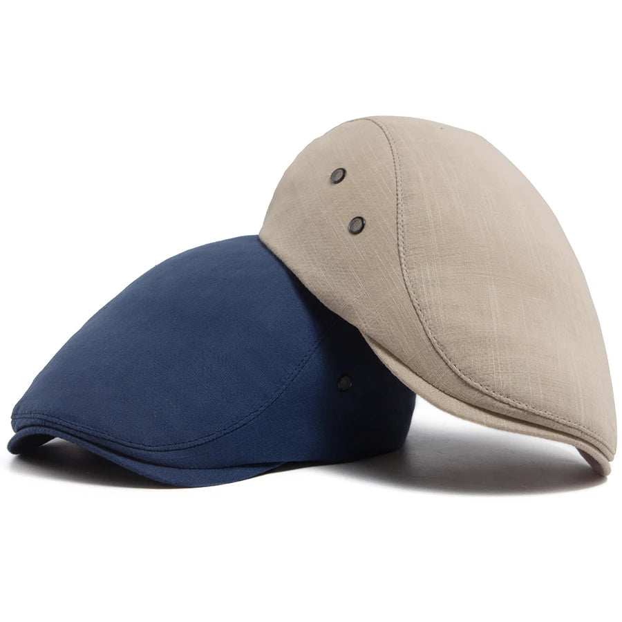 Breathable Linen Ivy Cap | Milan Driving Flat Cap | Urban Caps NZ