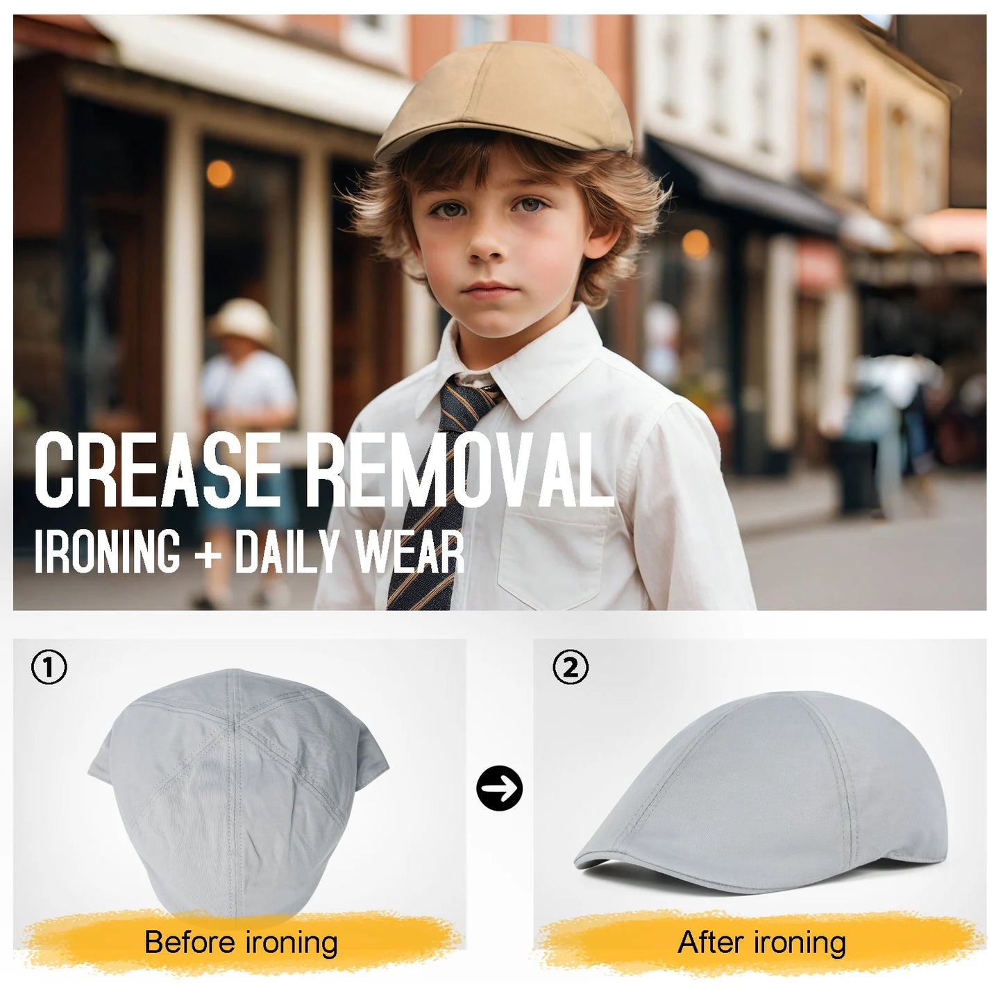 The Wee Cairn | Kids 100% Cotton Ivy Newsboy Cap | Urban Caps NZ