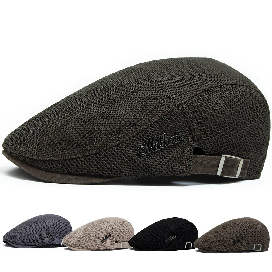 Breathable Mesh Ivy Cap | Country Summer Flat Cap | Urban Caps NZ