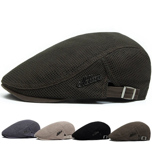 Breathable Mesh Ivy Cap | Country Summer Flat Cap | Urban Caps NZ