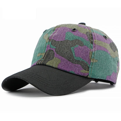 Brixton Camouflage Baseball Cap in Green