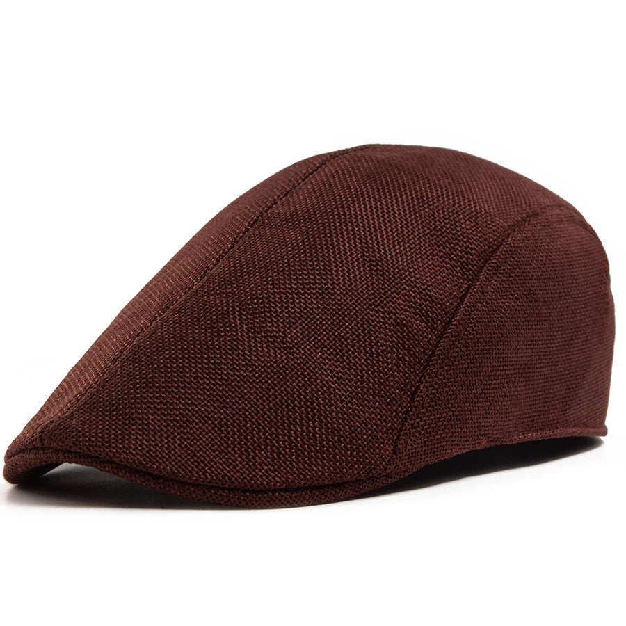 Breathable Linen Ivy Cap | Heritage Driving Flat Cap | Urban Caps NZ