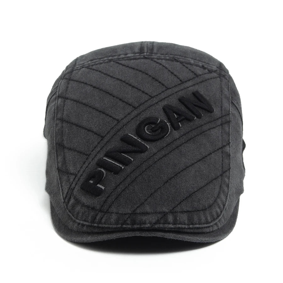 Washed Cotton Ivy Cap | Heritage Driving Flat Cap | Urban Caps NZ