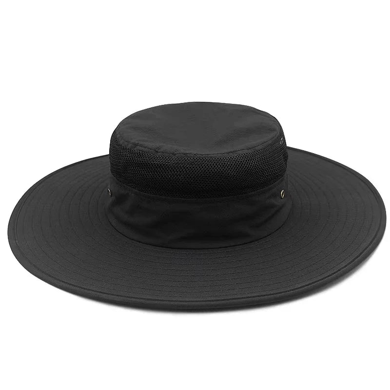 Explorer Big-Fit Sun Hat in Black