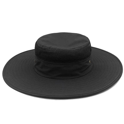 Explorer Big-Fit Sun Hat in Black