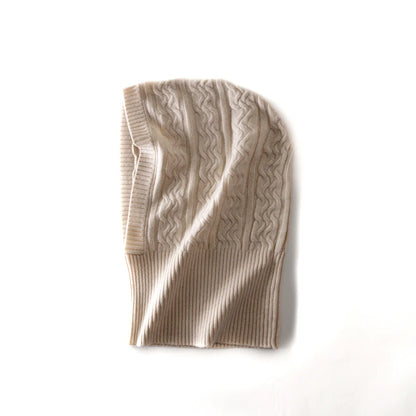 The Cairngorm | 100% Wool Balaclava Hooded Scarf Beanie | Urban Caps NZ