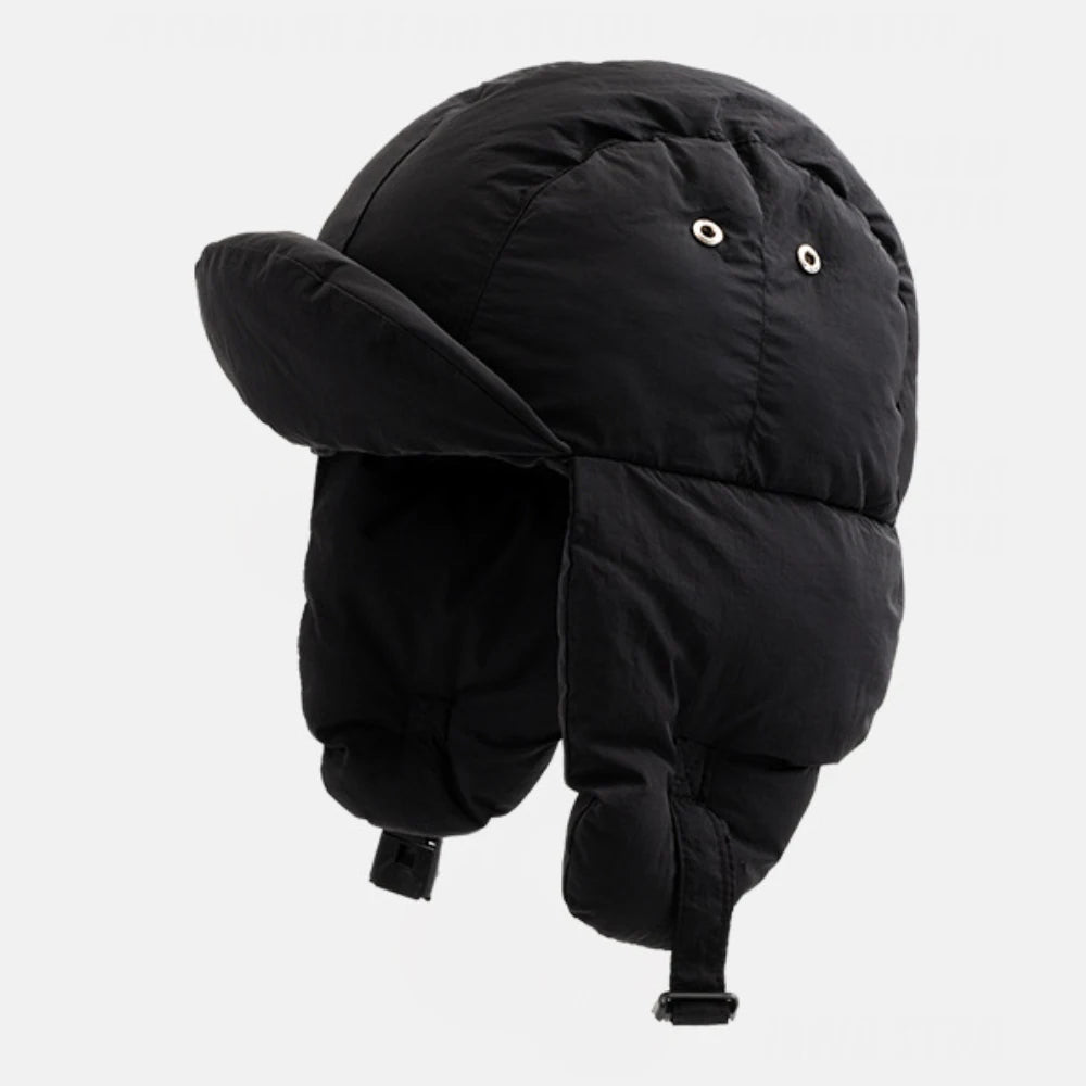 Yamal Snow Trapper Hat in Black