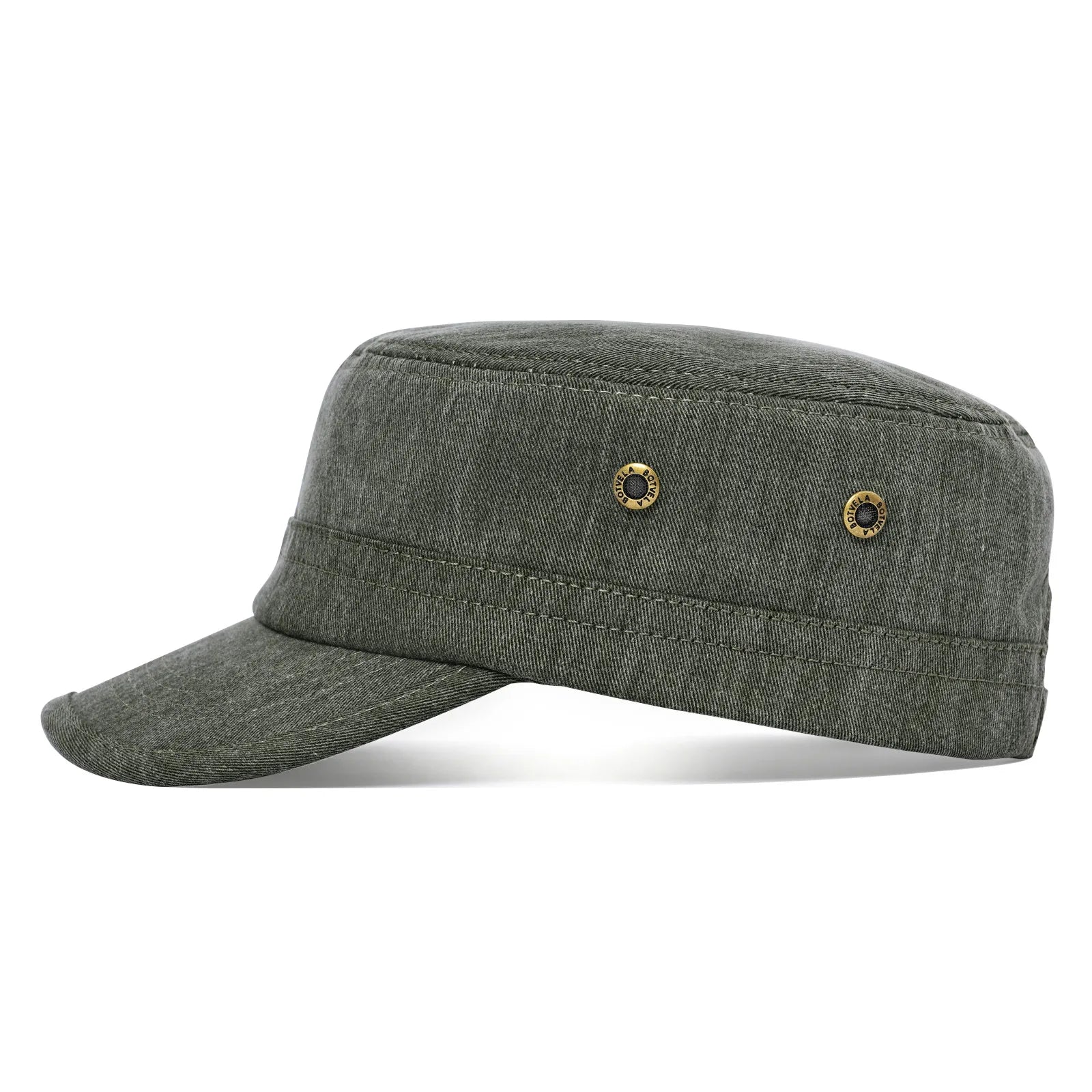 The Garrison | Cotton Twill Vintage Military Flat Cap | Urban Caps NZ