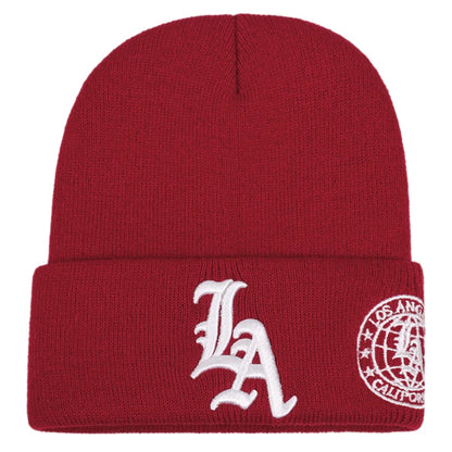 The LA Earth | Letter Earth Embroidery Hip Hop Beanie | Urban Caps NZ