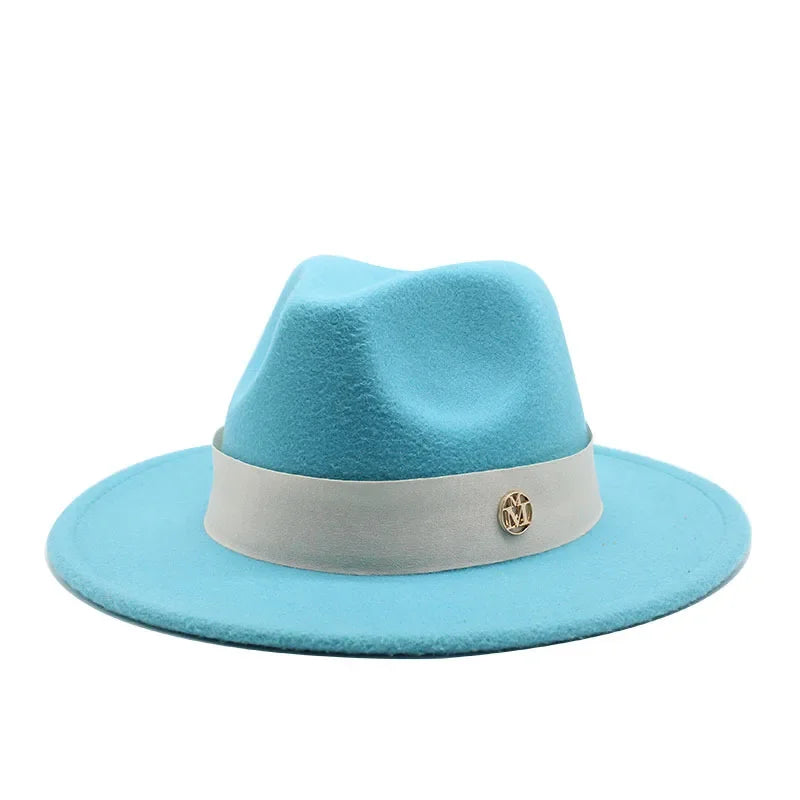 Ascot Formal Fedora in Lake Blue