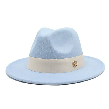 Ascot Formal Fedora in Sky Blue