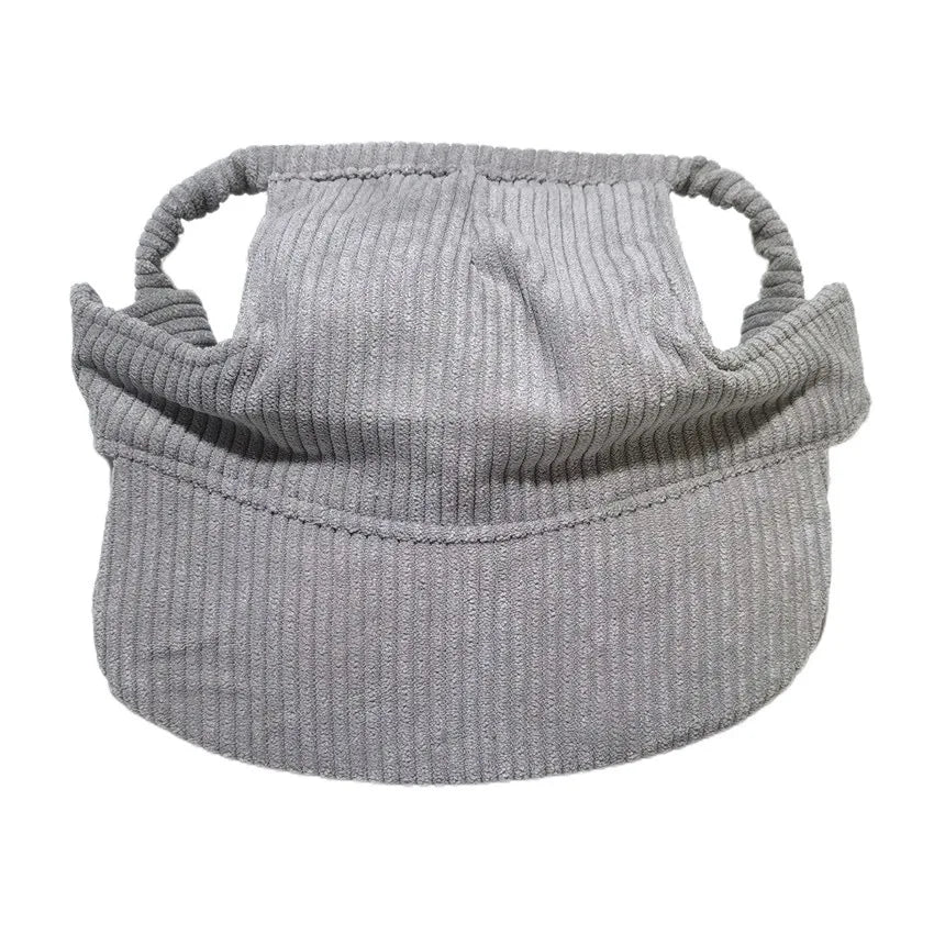 Grey dog baseball cap