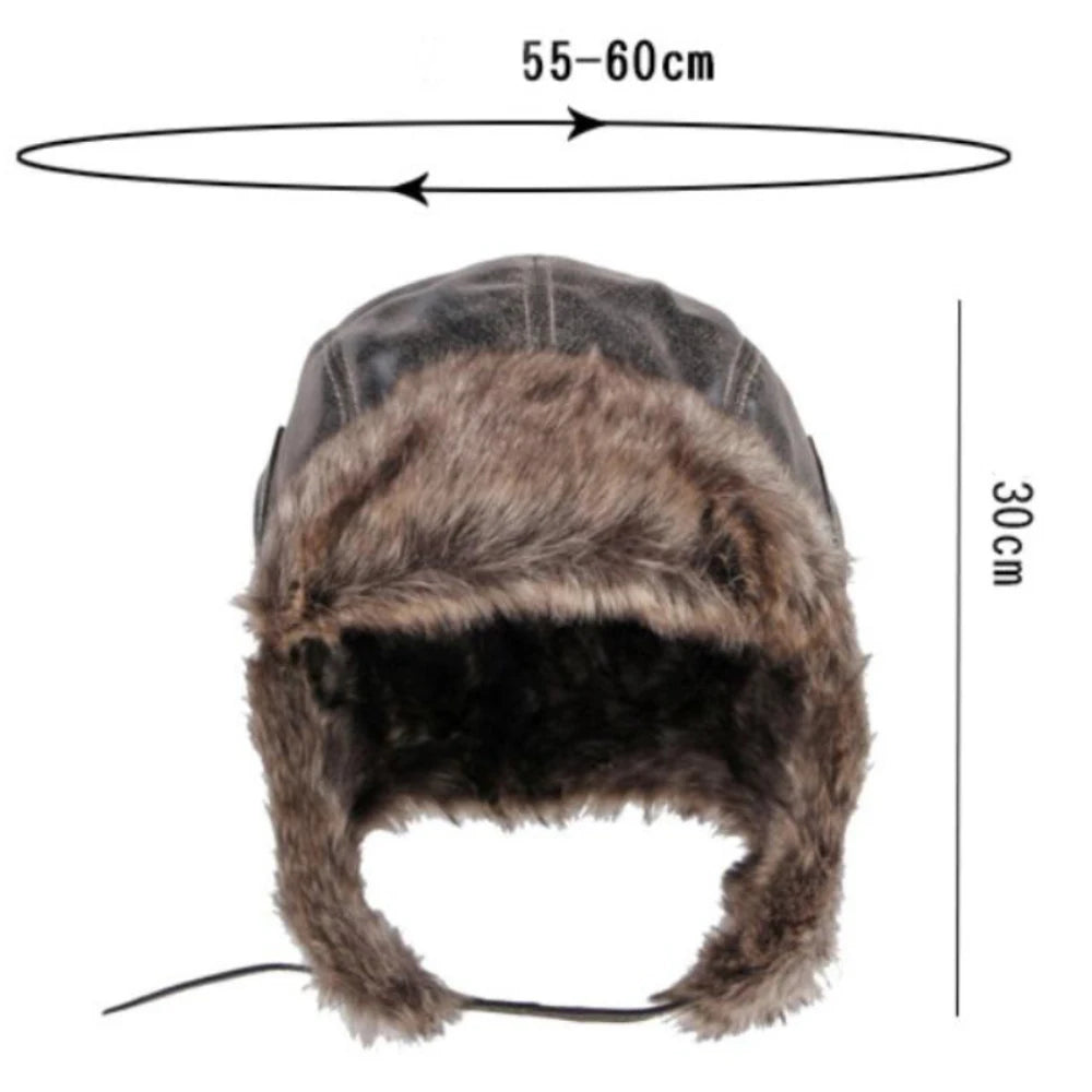 Ambleside Faux Leather Trapper Hat