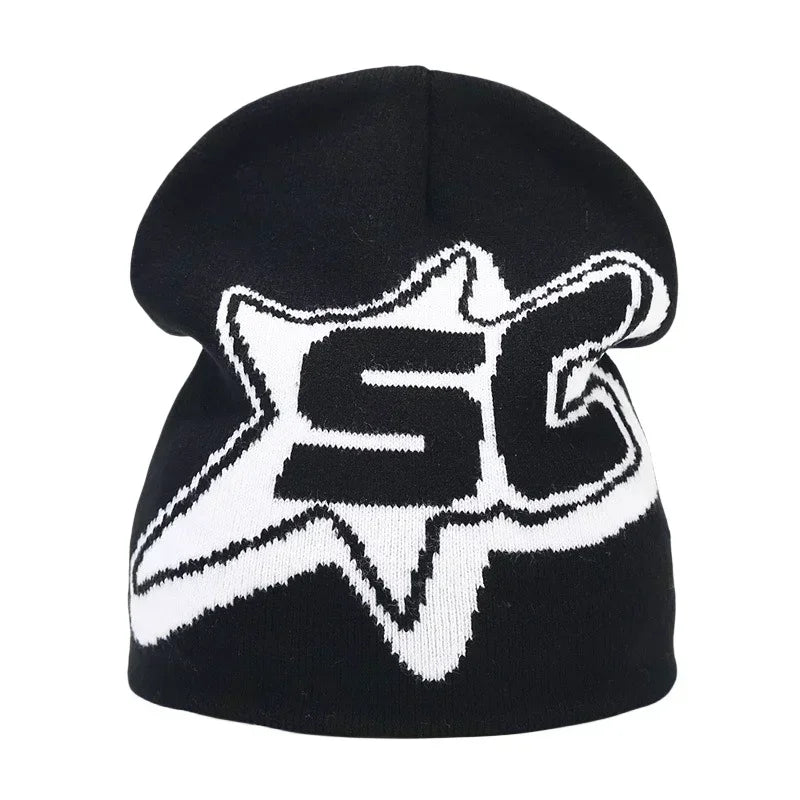 The Skullcap | Y2K Letter Knitted Hip Hop Beanie | Urban Caps NZ
