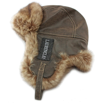 Khatanga Faux Leather Trapper Hat