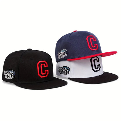 The Chicago | City Embroidery Cotton Snapback Cap | Urban Caps NZ