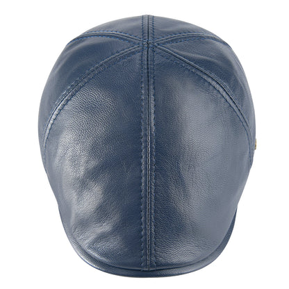 The Piccadilly | Men's Lambskin Leather 6-Panel Ivy Newsboy Cap | Urban Caps NZ