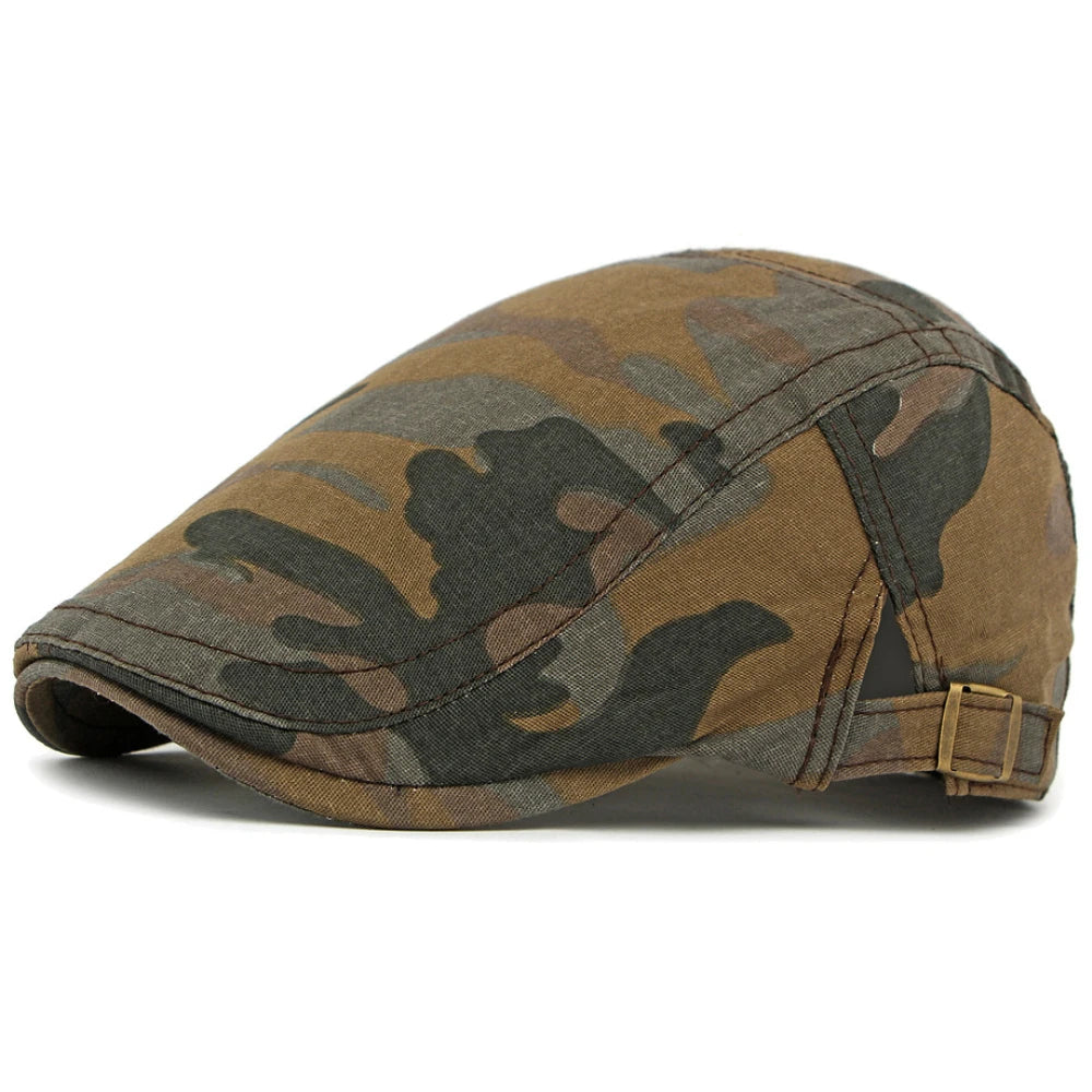 Hereford Print Artist Beret in Coffee