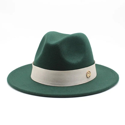 Ascot Formal Fedora in Dark Green