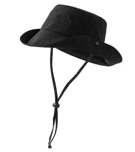 Voyager Big-Fit Bucket Hat in Black-B
