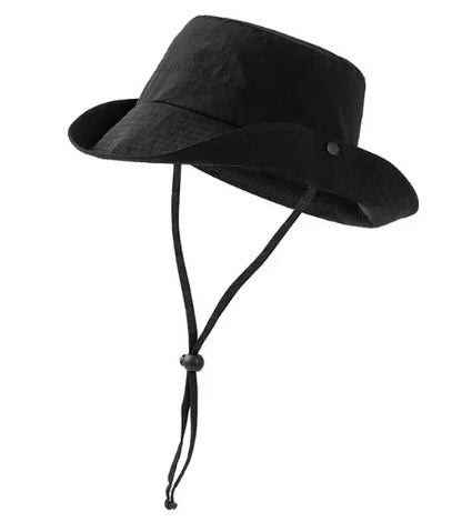 Voyager Big-Fit Bucket Hat in Black-B