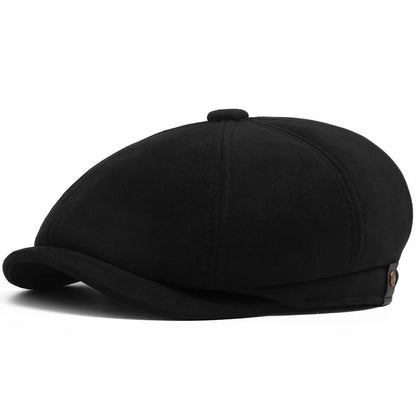 Suede Newsboy Cap | Retro British Gentleman's Cap | Urban Caps NZ