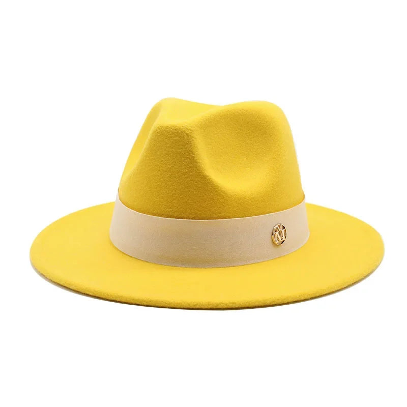 Ascot Formal Fedora in Yellow