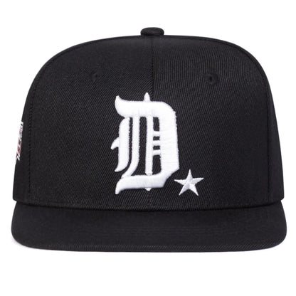 The Dalton | D Letter Fresh Embroidery Snapback Cap | Urban Caps NZ